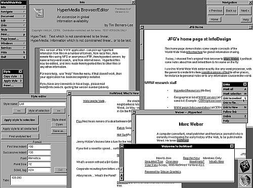 The first web browser - or browser-editor rather - was called WorldWideWeb